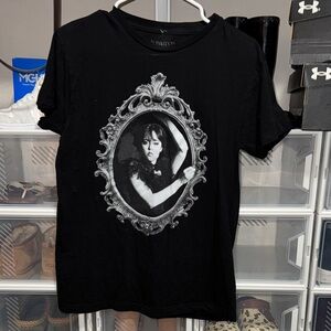 Wednesday Adam’s Black Graphic Tee